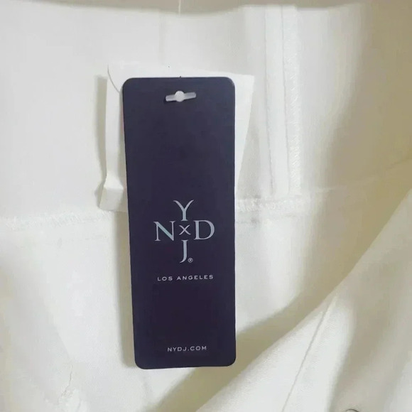 NWT NYDJ Optic White Snap Front Draw String Waist Jacket - Picture 3 of 8
